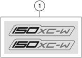 Sprängskiss: Decal – KTM 150 XC-W 2024