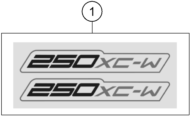 Sprängskiss: Decal – KTM 250 XC-W CNC 2024