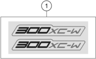 Sprängskiss: Decal – KTM 300 XC-W 2024