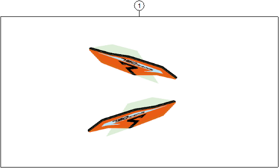Sprängskiss: Decal – KTM 790 ADVENTURE R 2026