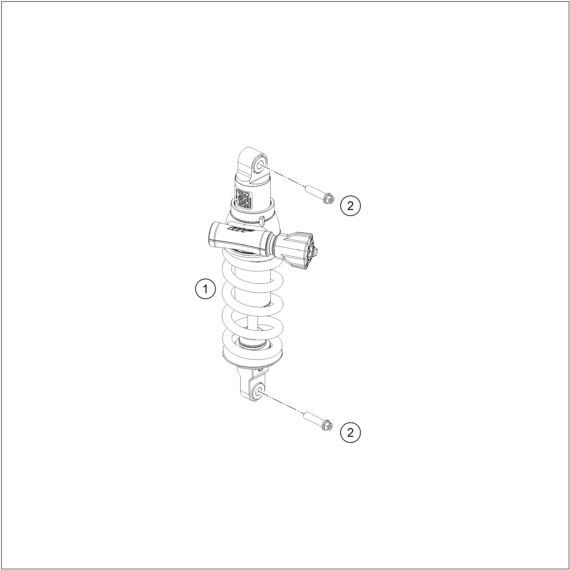 Sprängskiss: Shock Absorber – KTM 890 SMT 2026