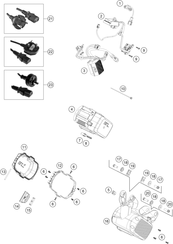 Sprängskiss: Battery – KTM SX-E 2 2024
