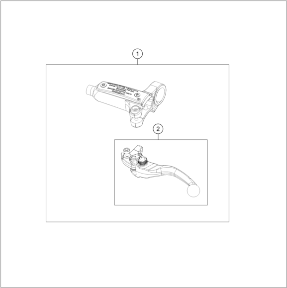 Sprängskiss: Rear Brake Control – KTM SX-E 2.12 2027