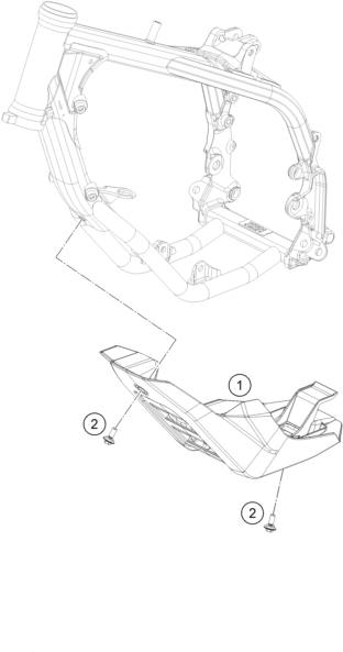 Sprängskiss: Engine Guard – KTM SX-E 5 2027