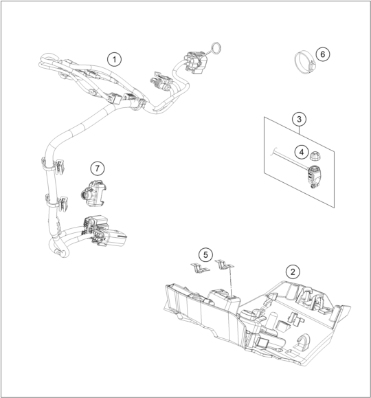 Sprängskiss: Wiring Harness – KTM SX-E 5 2027