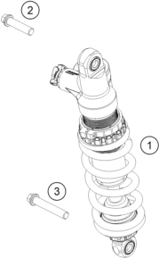Sprängskiss: Shock Absorber – KTM FREERIDE E 660W 2027