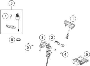 Sprängskiss: Instruments / Lock System – KTM FREERIDE E 660W 2027