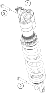 Sprängskiss: Shock Absorber – KTM 250 XC 2026