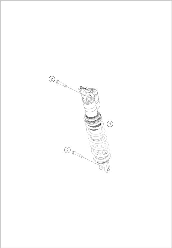Sprängskiss: Shock Absorber – KTM 450 SMR 2026