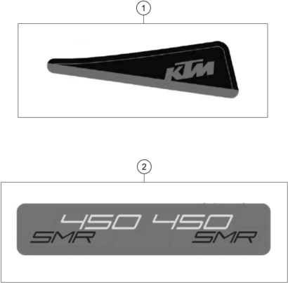 Sprängskiss: Decal – KTM 450 SMR 2026