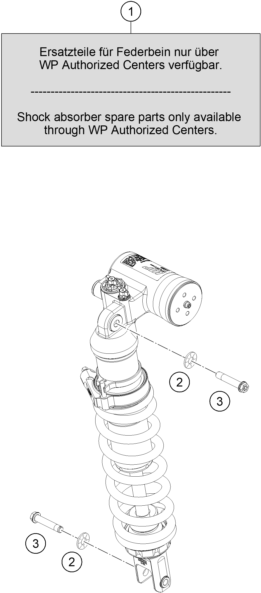 Sprängskiss: Shock Absorber – KTM KTM 450 RALLY REPLICA 2027