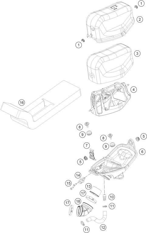 Sprängskiss: Air Filter – KTM KTM 450 RALLY REPLICA 2027