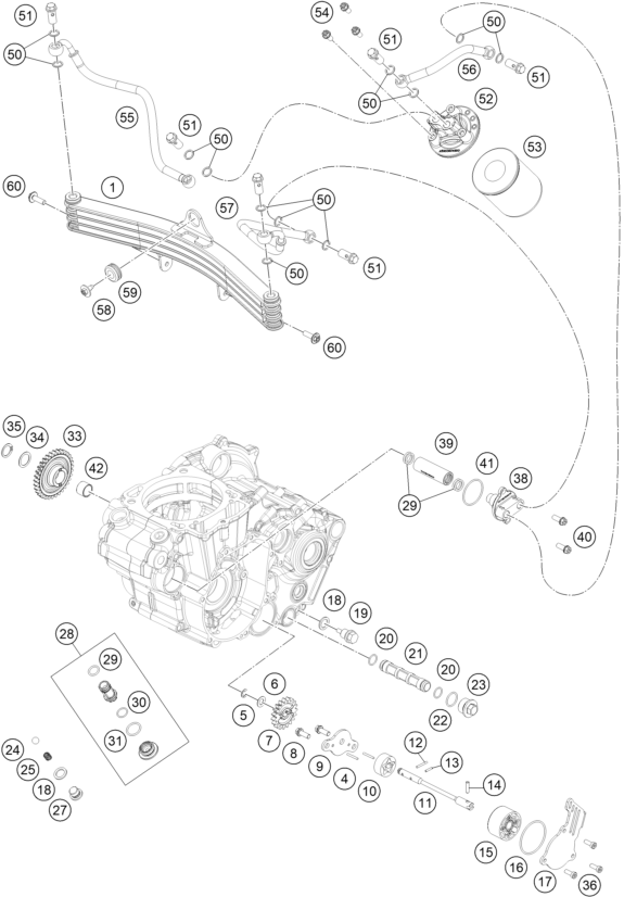 Sprängskiss: Lubricating System – KTM KTM 450 RALLY REPLICA 2027