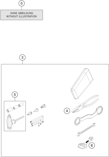 Sprängskiss: Accessory Pack – KTM 690 SMC R 2 2026