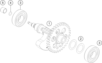 Sprängskiss: Balancer Shaft – KTM 690 SMC R 2 2026