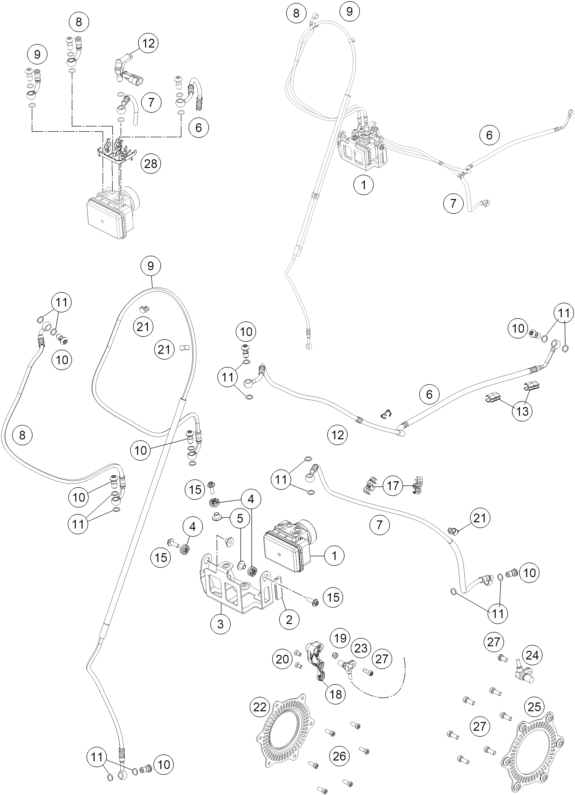 Sprängskiss: Abs – KTM 690 SMC R 2 2026