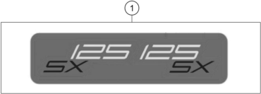 Sprängskiss: Decal – KTM 125 SX 2026