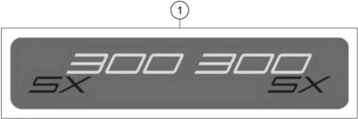 Sprängskiss: Decal – KTM 300 SX 2026