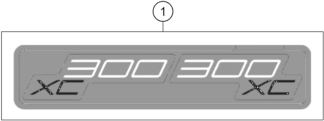 Sprängskiss: Decal – KTM 300 XC 2026