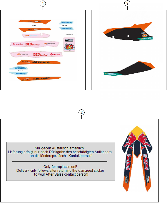 Sprängskiss: Decal – KTM 250 SX-F FACTORY EDITION 2026