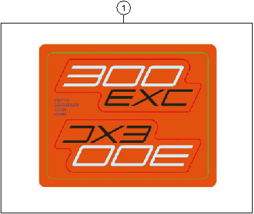 Sprängskiss: Decal – KTM 300 EXC 2026
