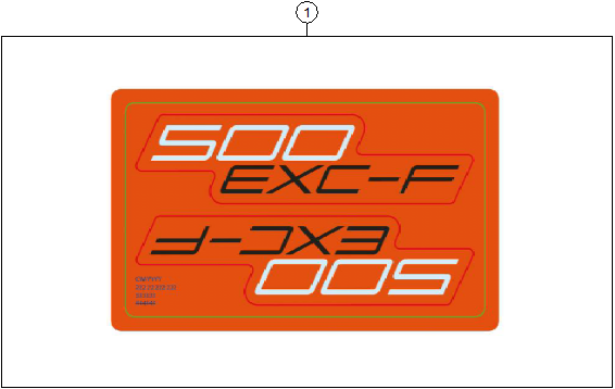 Sprängskiss: Decal – KTM 500 EXC-F 2026