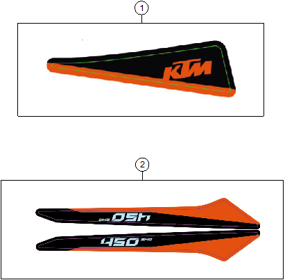 Sprängskiss: Decal – KTM 450 SMR 2027