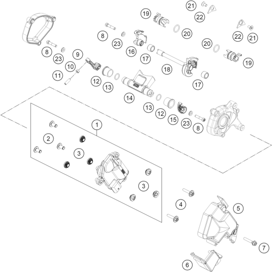 Sprängskiss: Exhaust Control – KTM 125 SX 2027