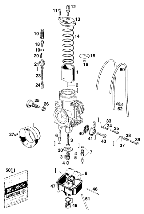 Sprängskiss: Carburetor – KTM 620 SX WP