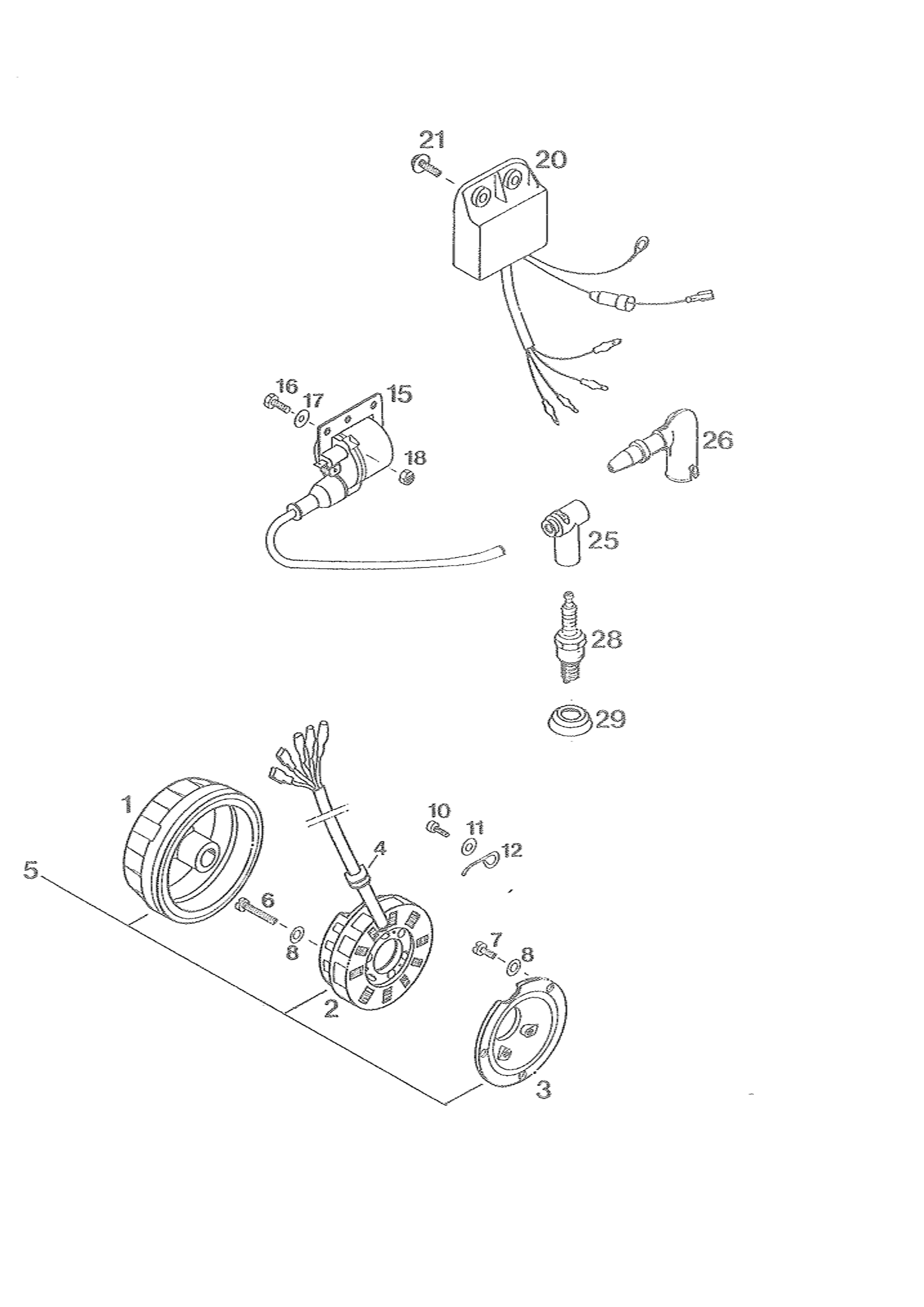 Sprängskiss: Ignition System – KTM 125 EXC M/Ö