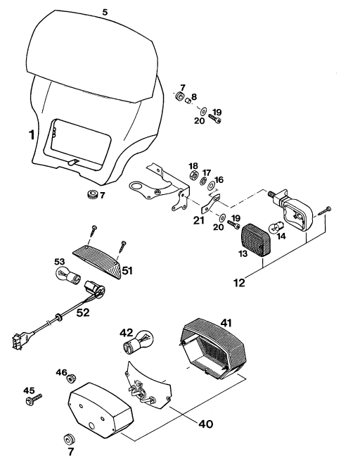 Sprängskiss: Lighting System – KTM 250 E-XC