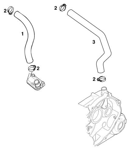 Sprängskiss: Engine Vent – KTM 620 SUP-COMP