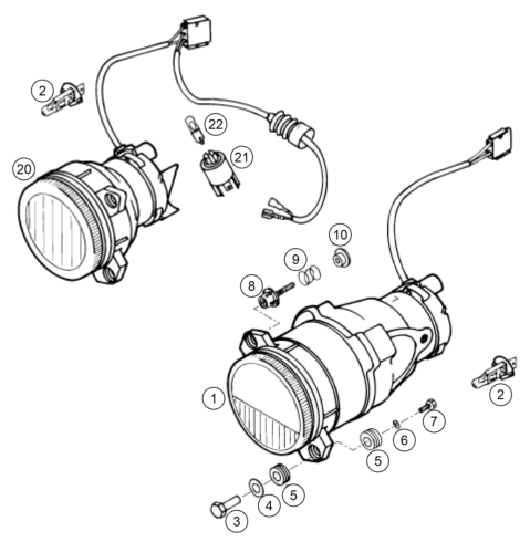Sprängskiss: Lighting System – KTM 620 DUKE 37KW '94