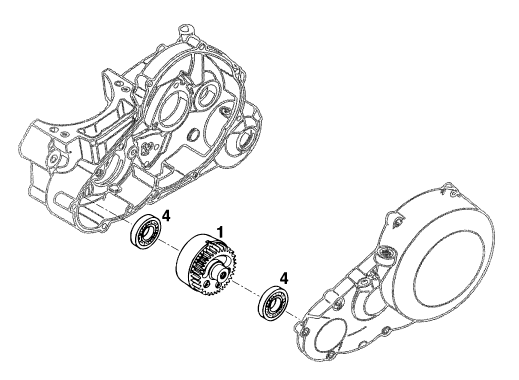 Sprängskiss: Balancer Shaft – KTM 400 DUKE/ 20kW