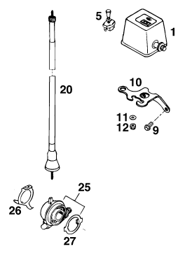 Sprängskiss: Instruments / Lock System – KTM 250 EXC M/Ö 13lt