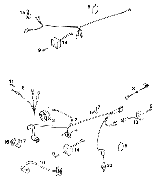 Sprängskiss: Wiring Harness – KTM 440 E-XC MARZ/ÖHL