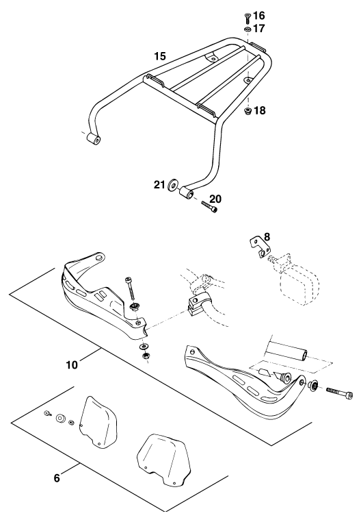 Sprängskiss: Accessories – KTM 400 SUPER-COMP WP/ 14kW