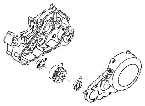 Sprängskiss: Balancer Shaft – KTM 620 EGS WP 37KW 20LT VIOL
