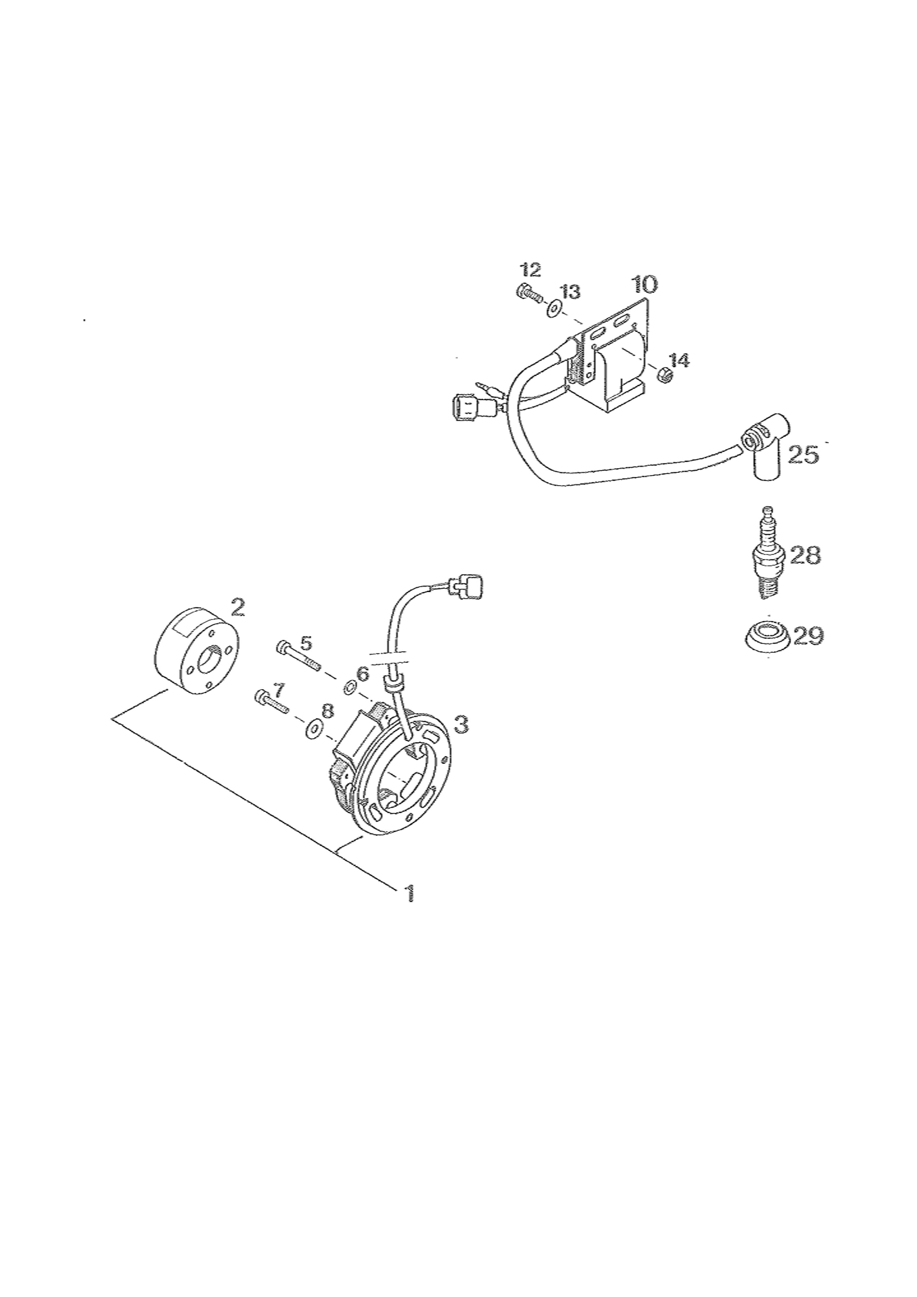 Sprängskiss: Ignition System – KTM 125 E-XC