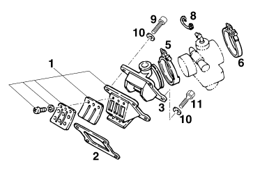 Sprängskiss: Reed Valve Case – KTM 125 STING '97