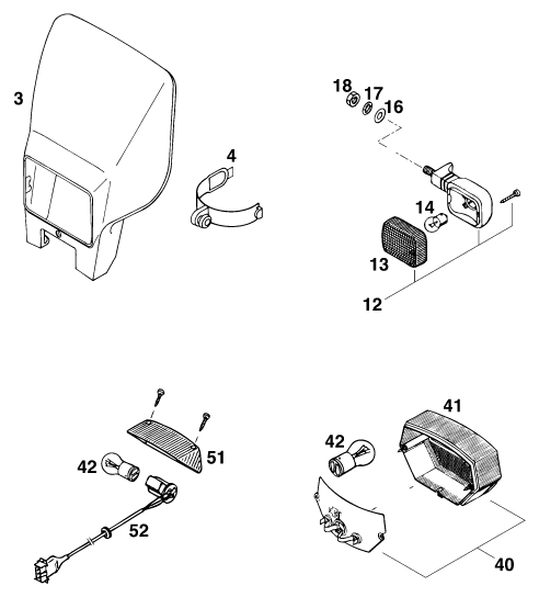 Sprängskiss: Lighting System – KTM 250 EXC M/Ö 13lt