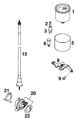 Sprängskiss: Instruments / Lock System – KTM 250 EXC M/Ö 13lt