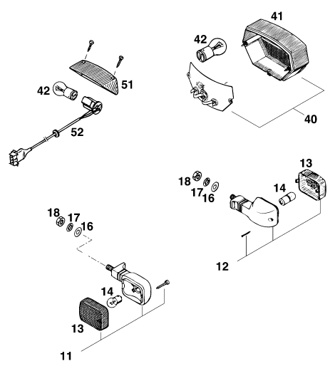 Sprängskiss: Lighting System – KTM 250 EXC M/Ö 13LT