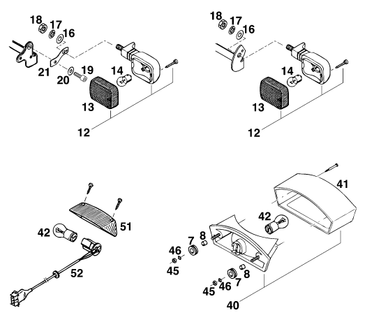 Sprängskiss: Lighting System – KTM 620 COMPETITION LIMITED 20kW