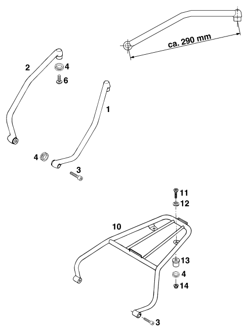 Sprängskiss: Accessories – KTM 125 STING '98