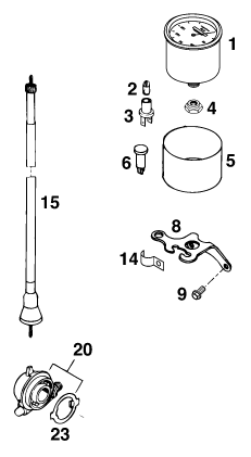 Sprängskiss: Instruments / Lock System – KTM 250 EXC M/Ö