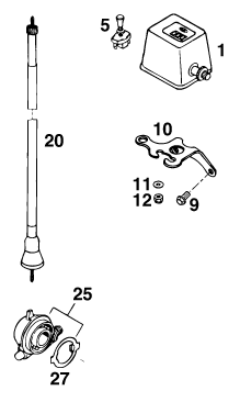 Sprängskiss: Instruments / Lock System – KTM 250 EXC M/Ö 13LT