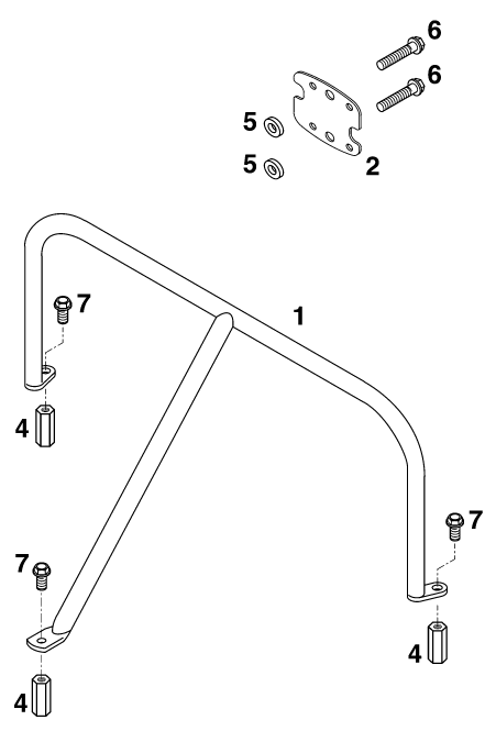 Sprängskiss: Instruments / Lock System – KTM 620 EGS-E ADVENTURE