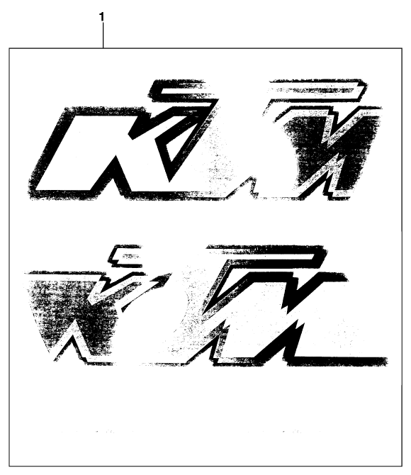 Sprängskiss: Decal – KTM 620 EGS-E ADVENTURE