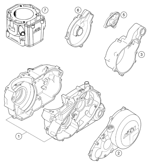 Sprängskiss: New Parts – KTM 620 EGS-E ADVENTURE